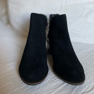 Suede Black Boots